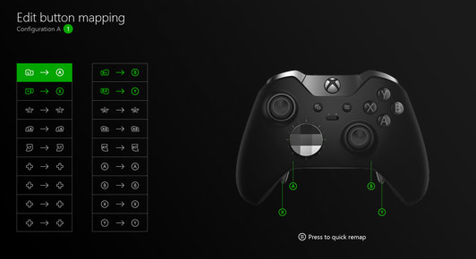 Xbox One Elite : Remapping
