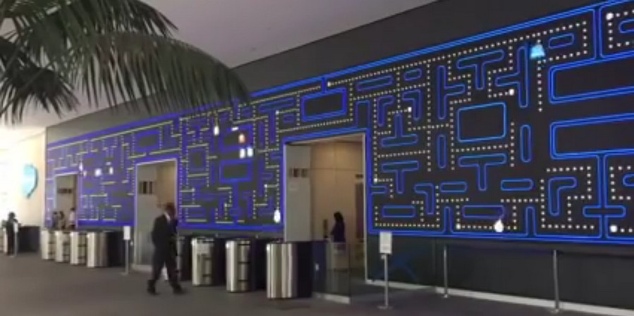 Mur Pacman chez Salesforce