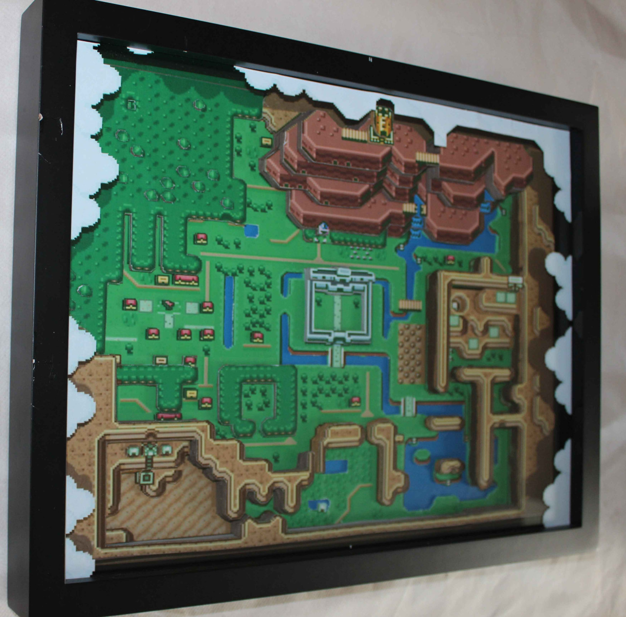 Diorama 3D en papier de Zelda A Link to the Past