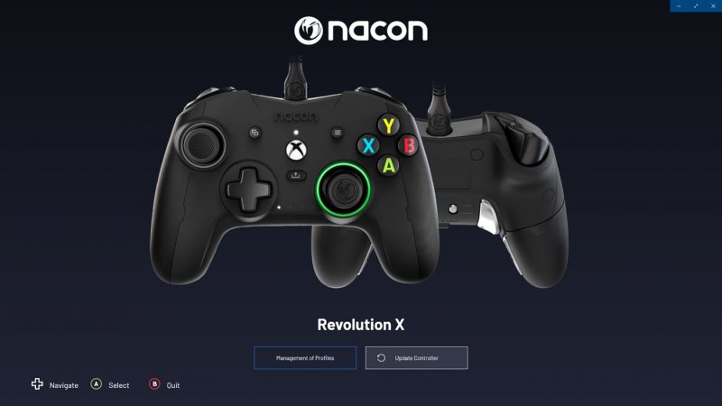 Nacon - logiciel Revolution X
